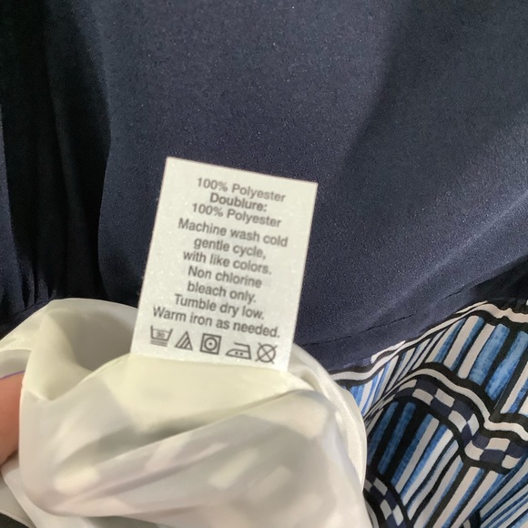 J. Crew Factory Navy Blue Halter Spaghetti Strap Sheath Maxi Dress - Picture 7 of 7